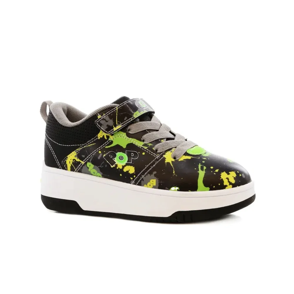 Pop Shoes Strive Boy Grn Yell 5Uk