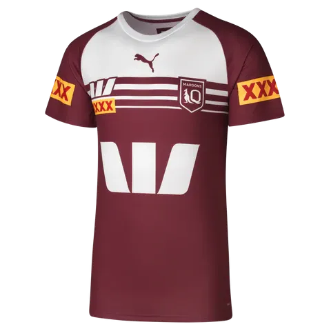 Puma 2024 QLD Maroons Tee Training Replica Maroon