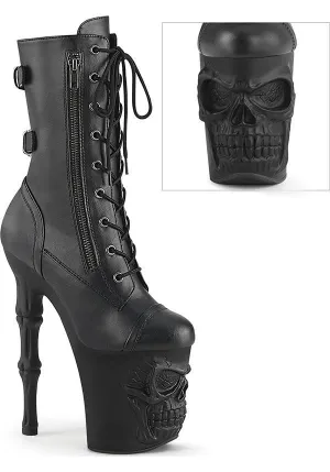 RAPTURE-1047 [Black Faux Leather] | PLATFORM BOOTS [PREORDER]