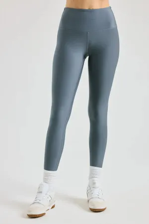 Recycled High Rise Sport Legging in Steel Grey