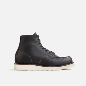 RED WING CLASSIC MOC MEN'S 6-INCH BOOT IN BLACK PRAIRIE LEATHER Style 8849