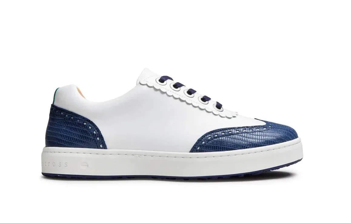 Royal Albartross Primrose Shoe in White/Navy