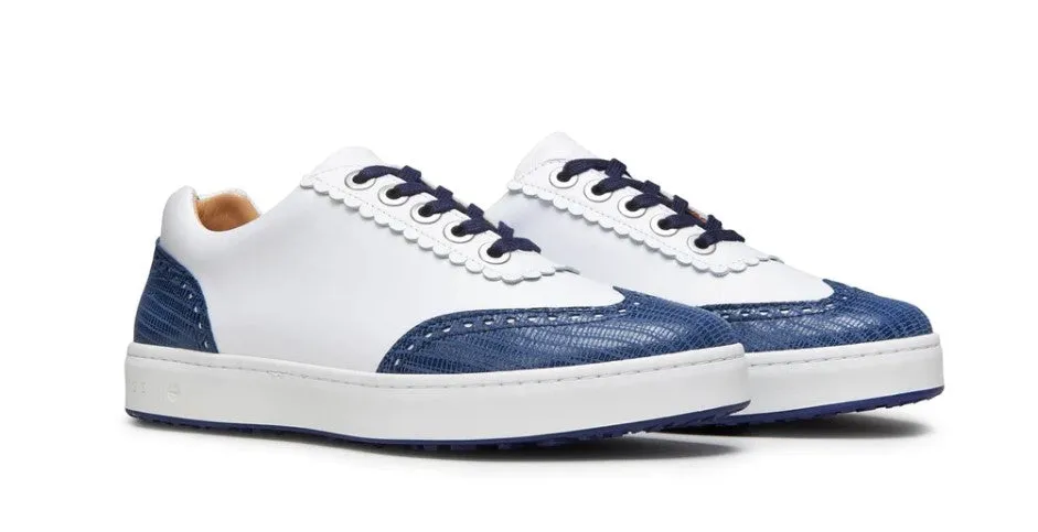 Royal Albartross Primrose Shoe in White/Navy