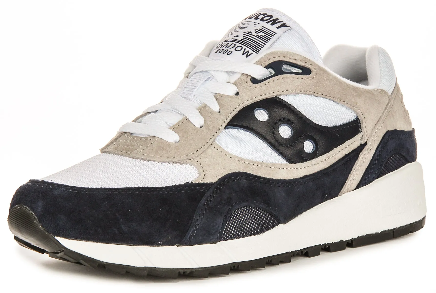 Saucony Shadow 6000 In White Navy