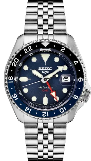 Seiko 5 Sports GMT Series Blue Dial Automatic Watch SSK003