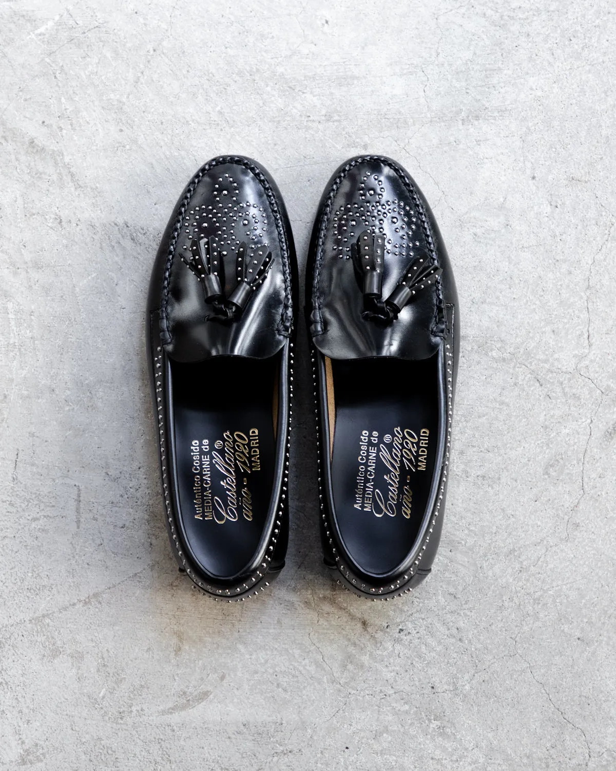 Spanish rock studded loafers