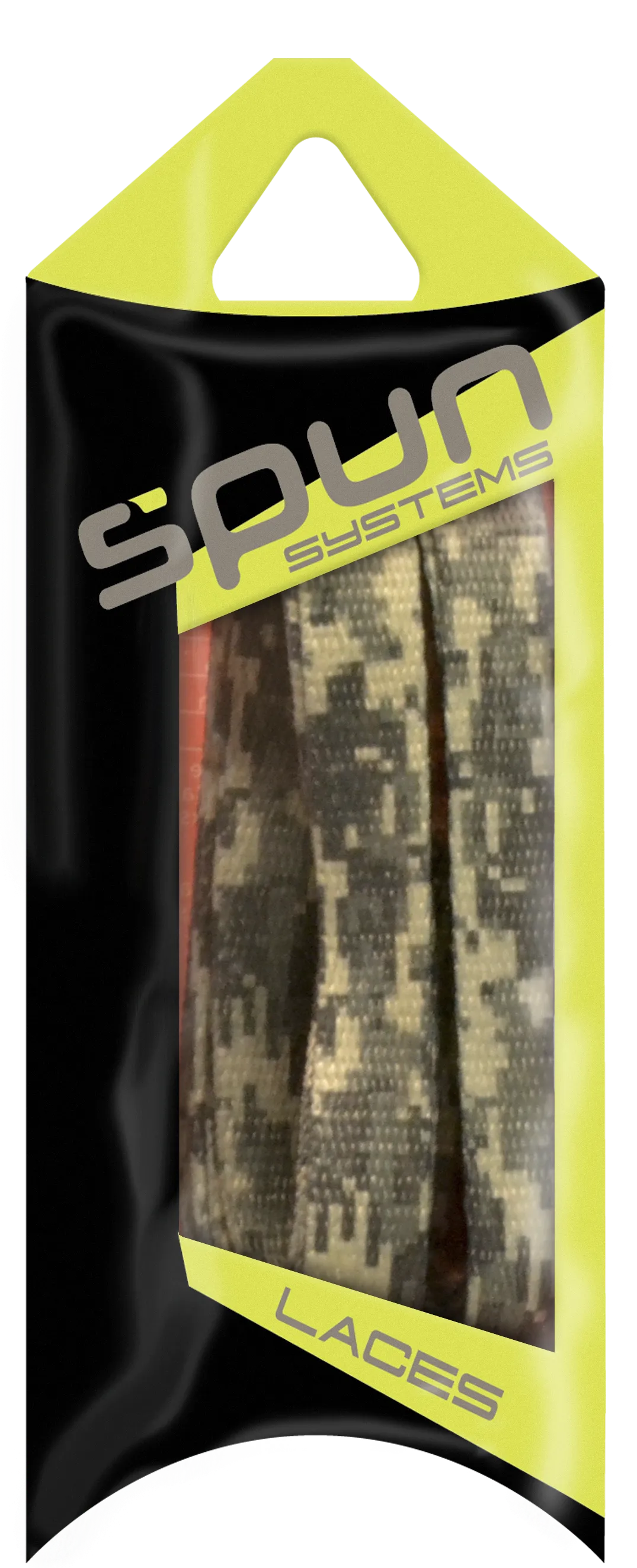 Spun™ 3/8" Printed ShoeLaces - Grey & Cool Grey Camo