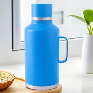 The Better Home Atlas | 2000ml Double Walled Vacuum Thermosteel Water Bottle|Stainless Steel | Hot and Cold | Insulated Water Bottle for Office, Gym, Travel | BPA-Free | Leakproof | Rustproof | Blue