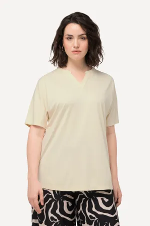 Ulla Popken Oversized T-shirt in Beige