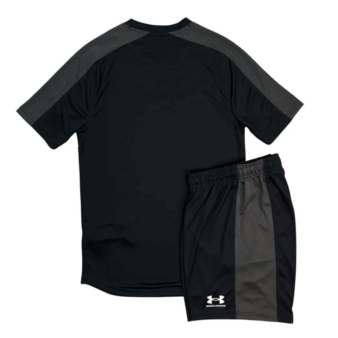 Under Armour Challenger T-Shirt/Shorts Set - Black