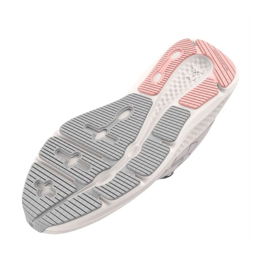 Under Armour Womens Trainer UA Charged Pursuit 3 White Halo Grey Pink Fizz