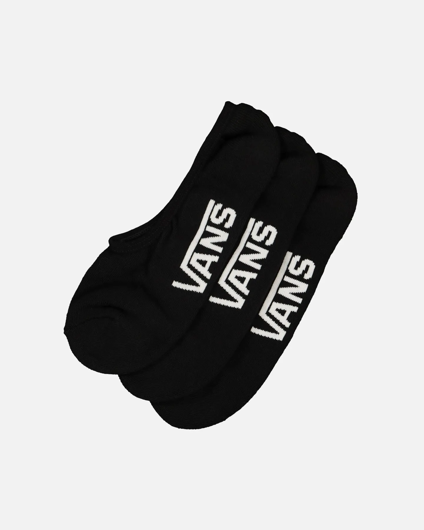 Vans Classic Super No Show Socks 9.5-13 3 Pack Black