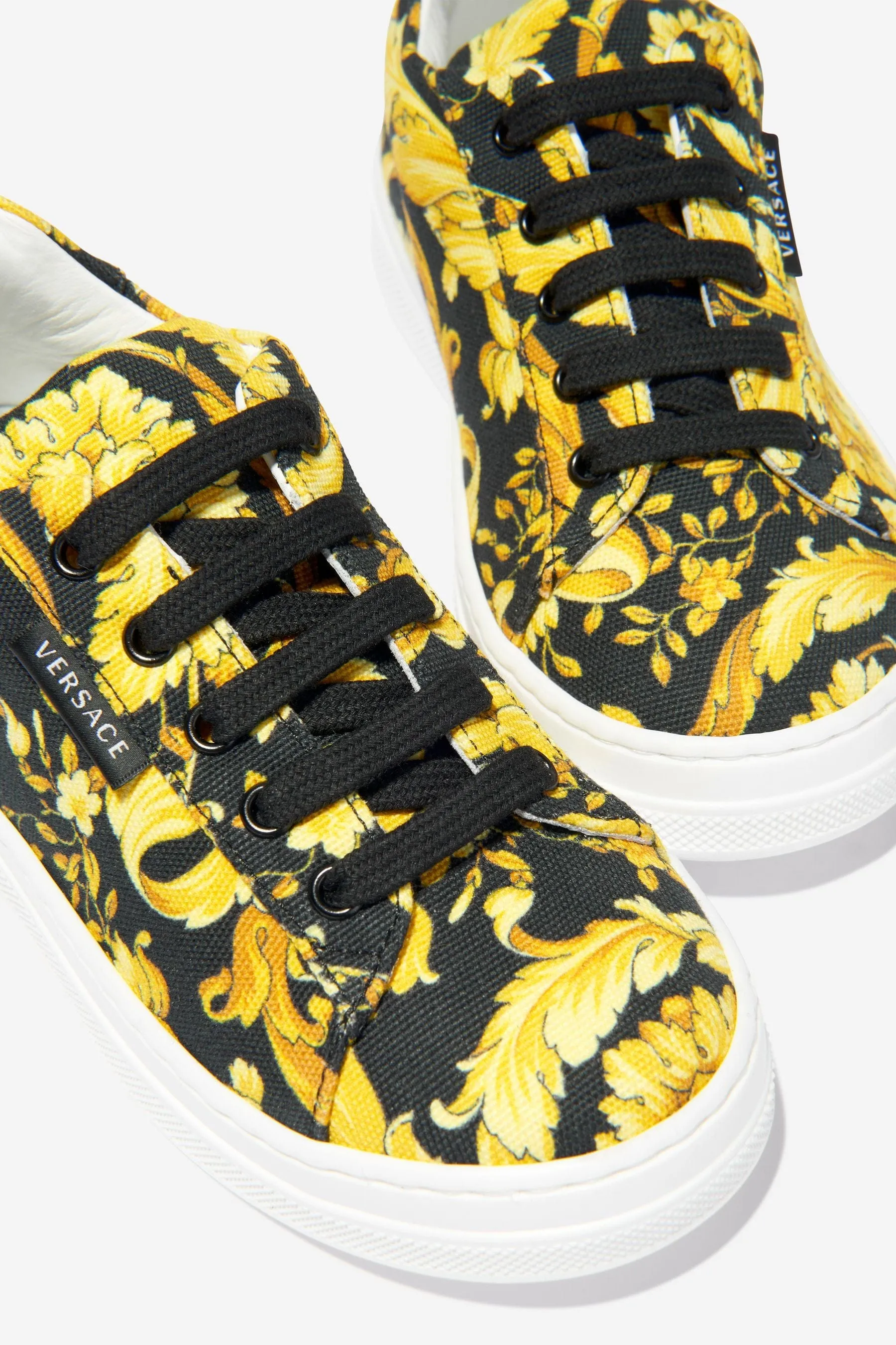 Versace Unisex Barocco Print Lace Up Trainers