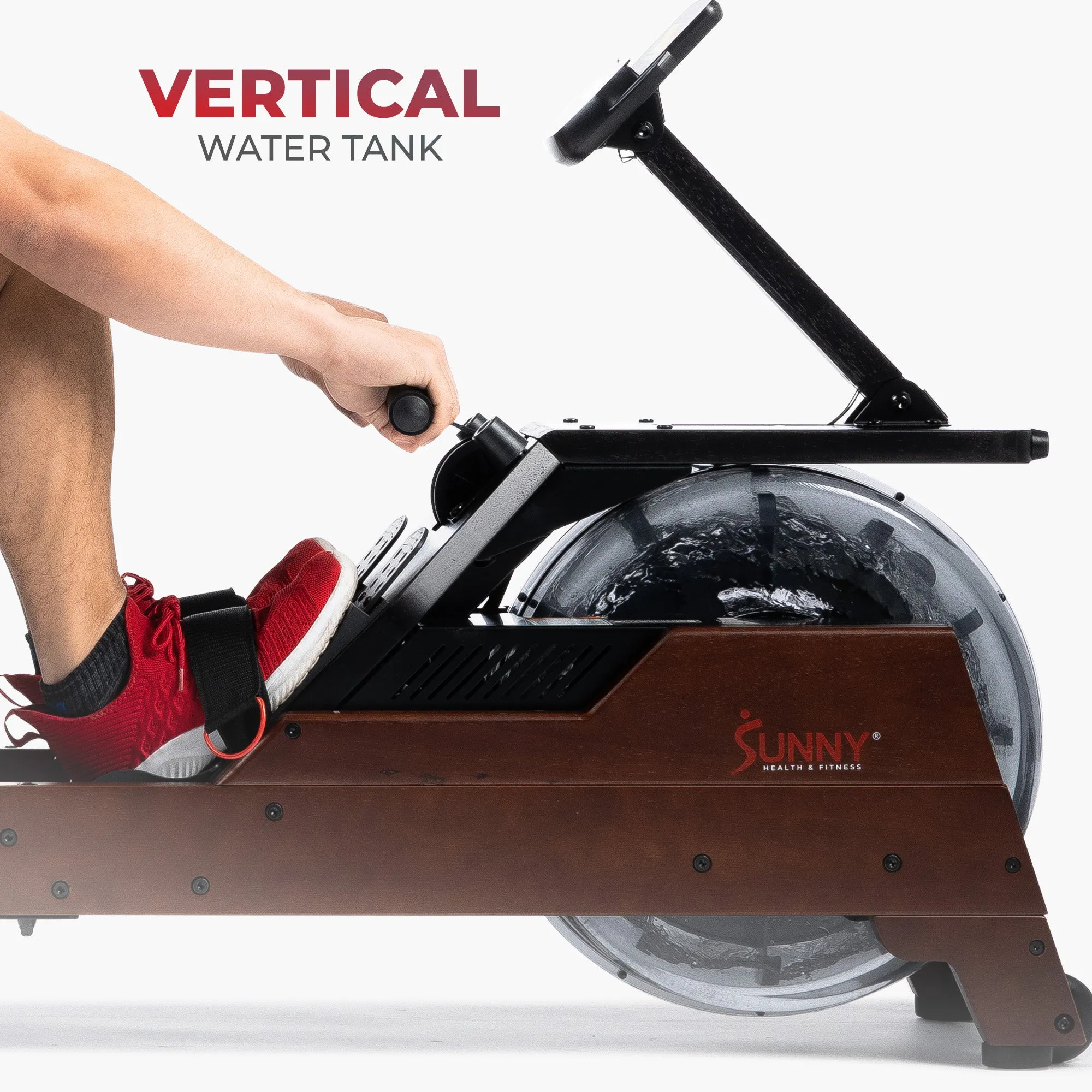 Vertical Hydro Wooden Water Rowing Machine