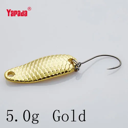 YAPADA Spoon 007 Loong Scale BKK HOOK 3.5g/5g 32-34mm Multicolor 6piece/lot  Metal Spoon Fishing Lures