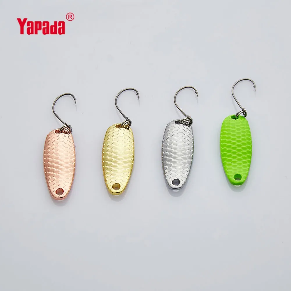 YAPADA Spoon 007 Loong Scale BKK HOOK 3.5g/5g 32-34mm Multicolor 6piece/lot  Metal Spoon Fishing Lures