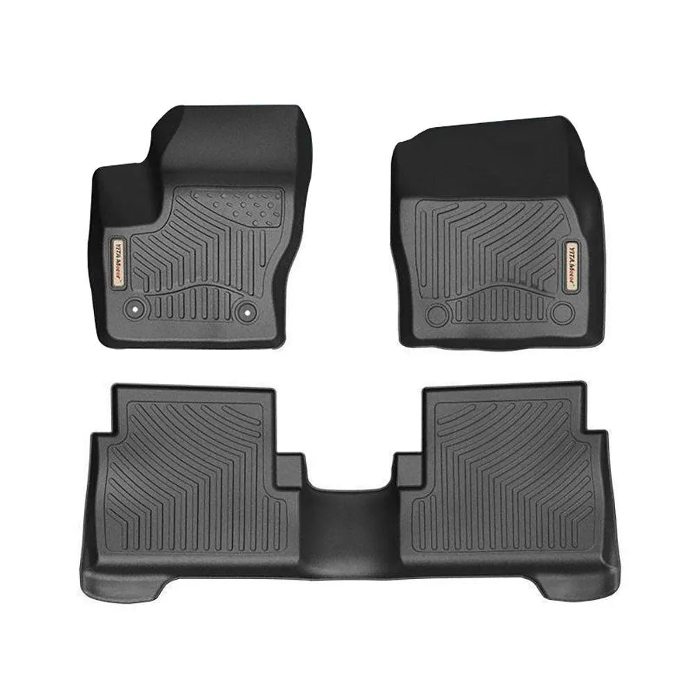 YITAMOTOR® Floor Mats For 2013-2019 Ford Escape, 1st and 2nd Row All Weather Protection Floor Liners