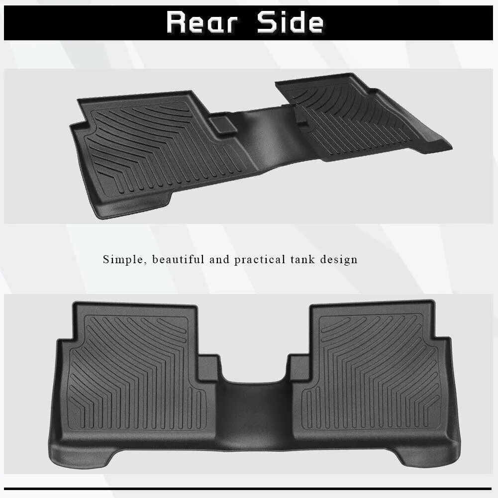 YITAMOTOR® Floor Mats For 2013-2019 Ford Escape, 1st and 2nd Row All Weather Protection Floor Liners