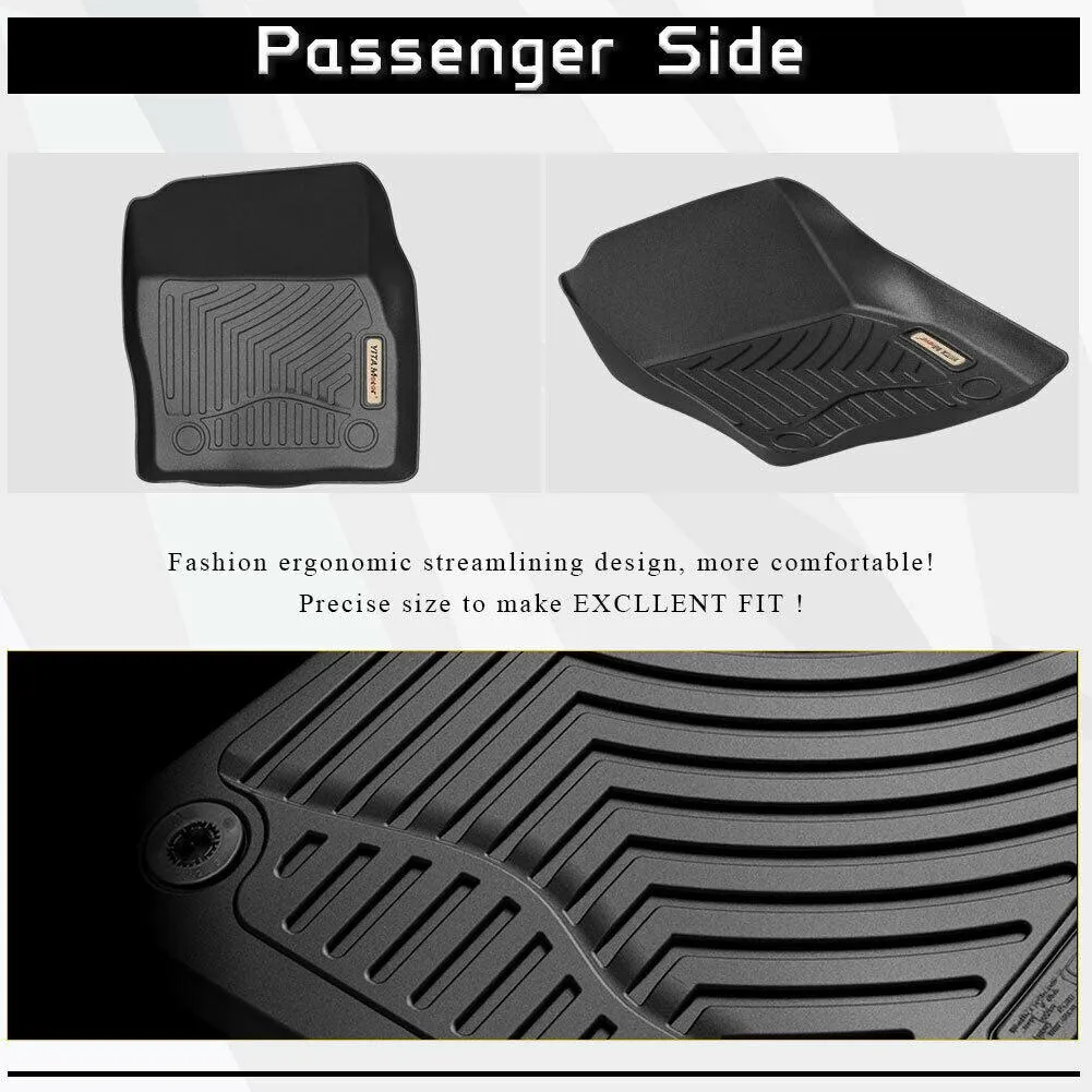 YITAMOTOR® Floor Mats For 2013-2019 Ford Escape, 1st and 2nd Row All Weather Protection Floor Liners